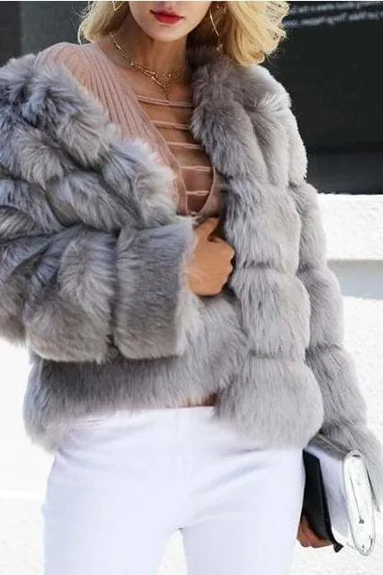 Arctic Faux Fur Coat