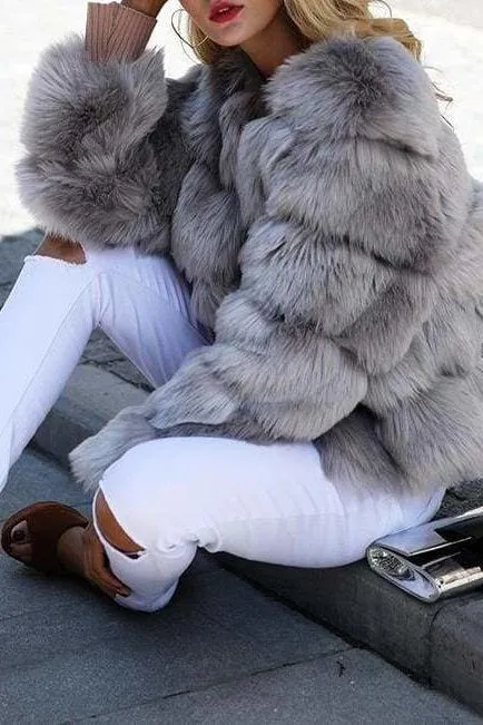 Arctic Faux Fur Coat