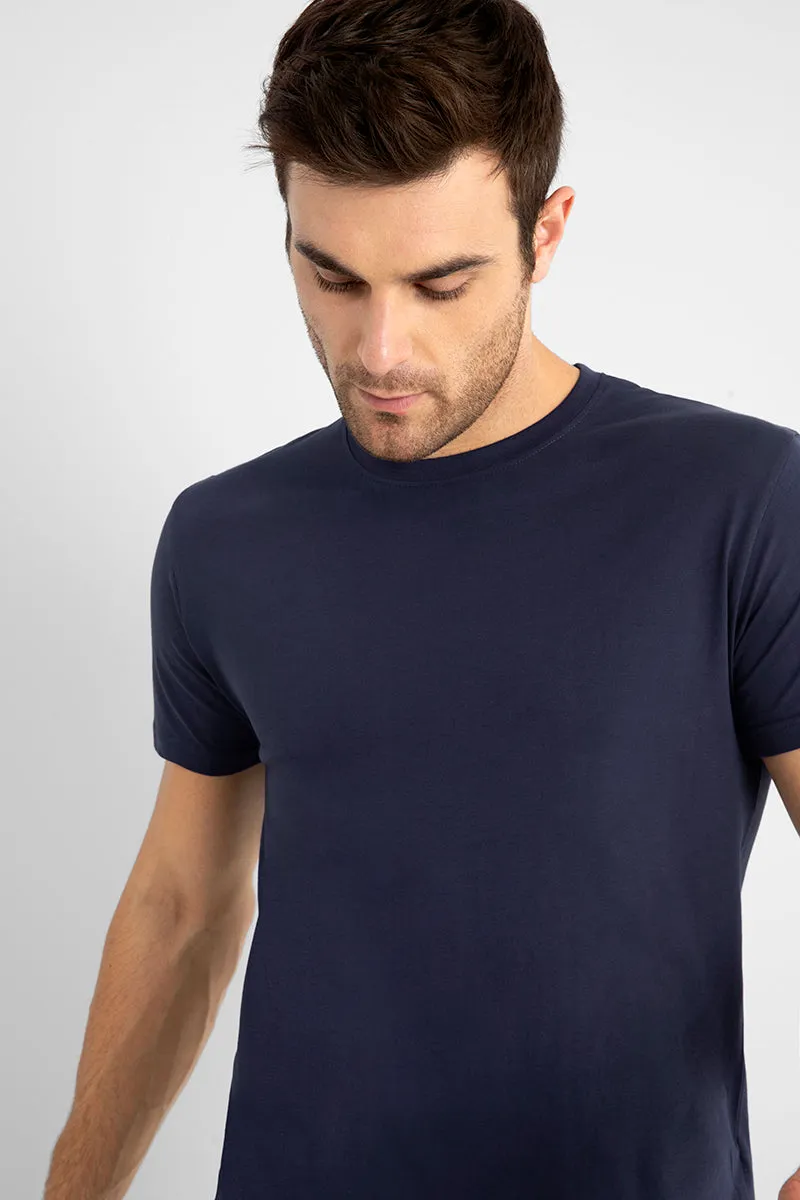 Basic Navy Supima Cotton T-Shirt