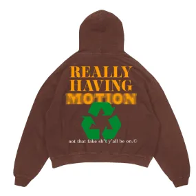 Limited Restock Brown Motion Hoodie