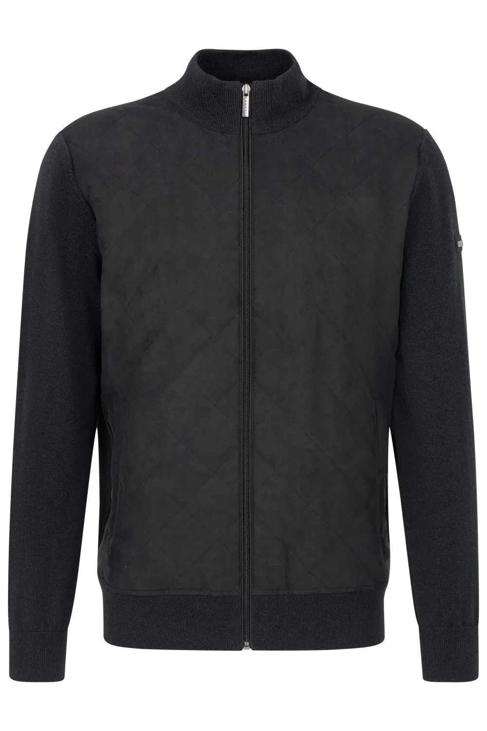 Bugatti Premium Full-Zip Black Sweater for Men/Women - Stylish and Comfortable