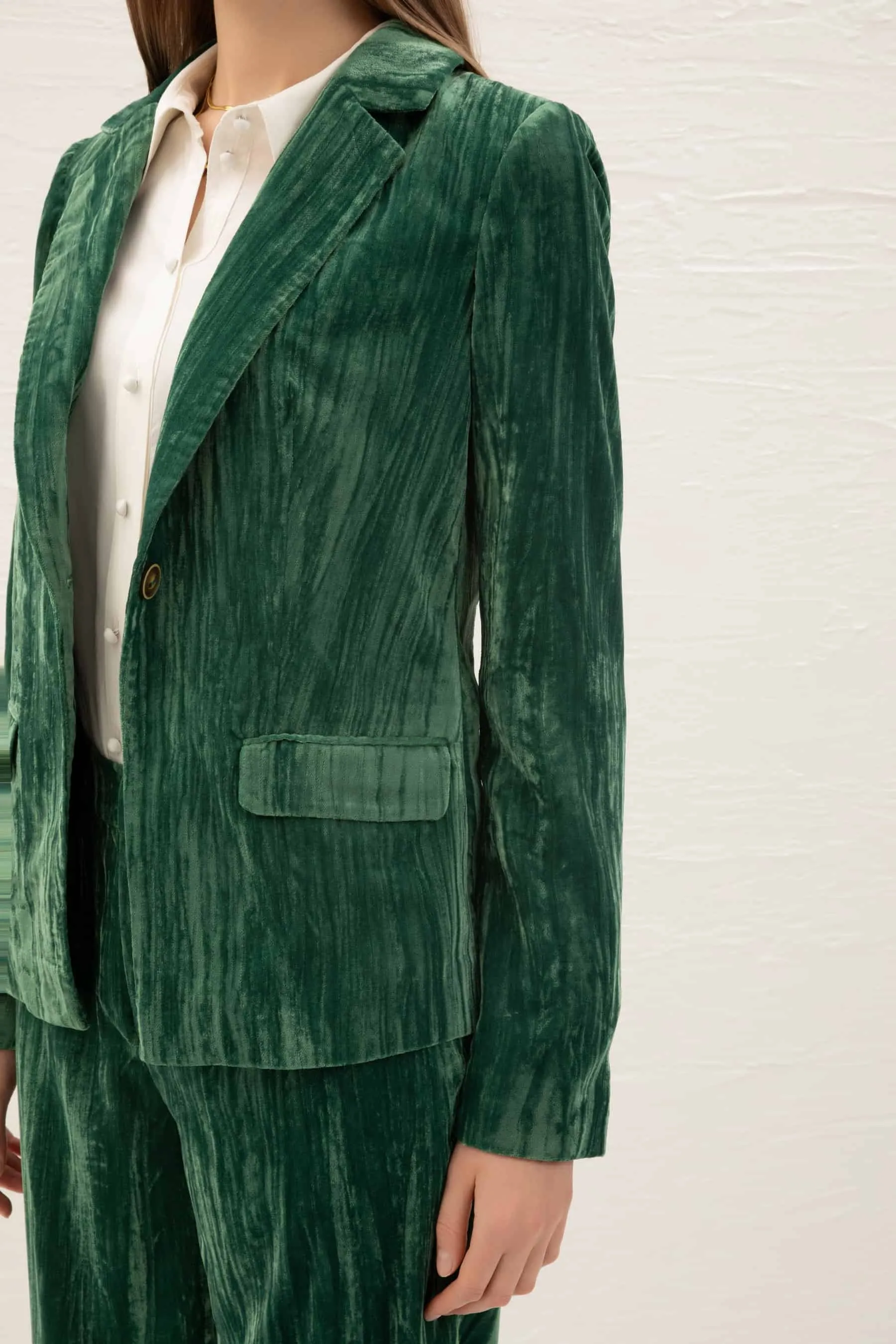 GDS Aliette Velvet Jacket | Green