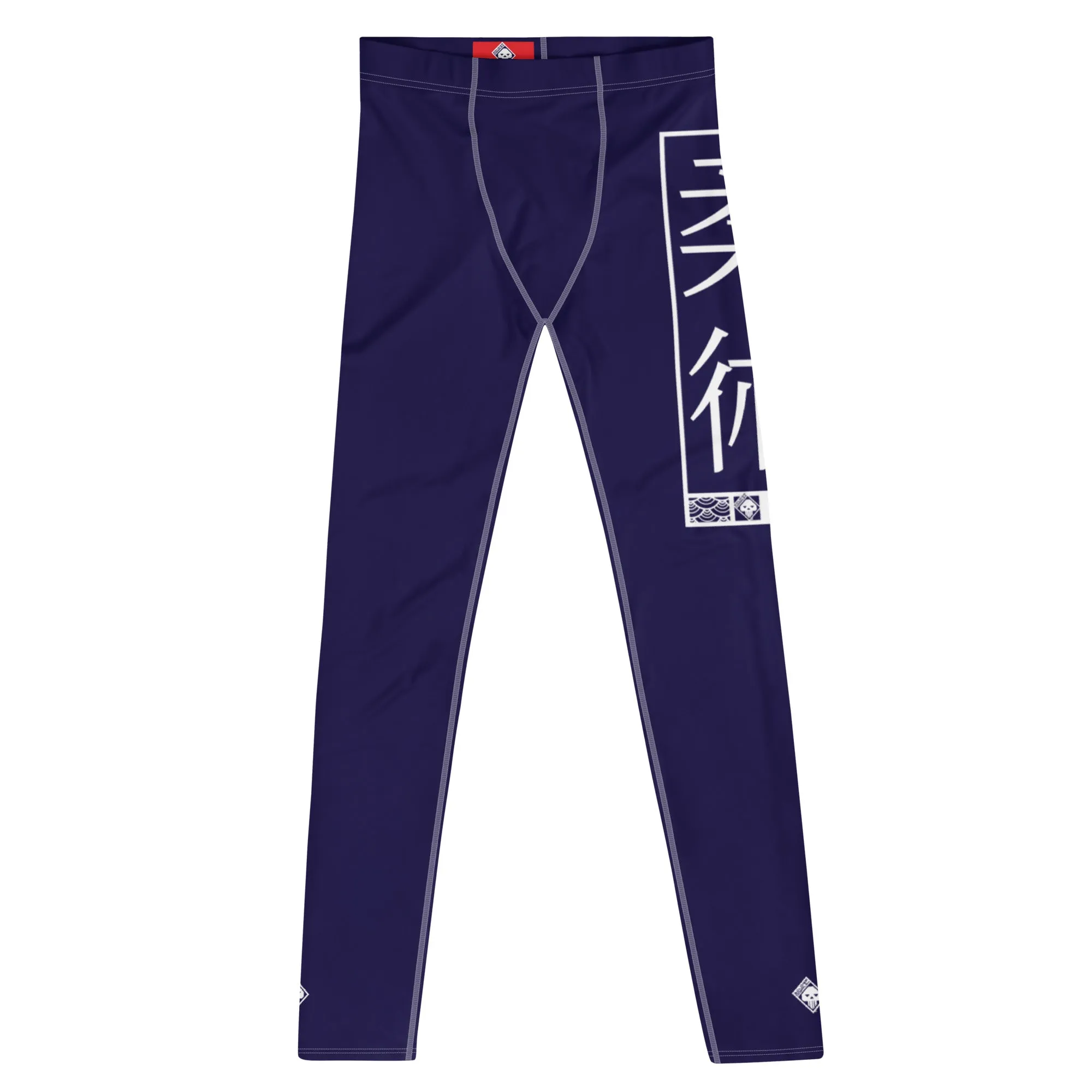 Men's Athletic Workout Leggings For Jiu Jitsu 002 - Midnight Blue