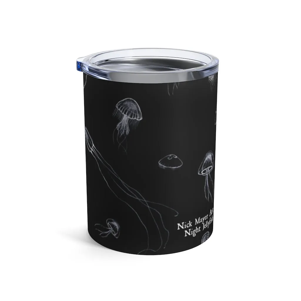 Night Jellyfish, 10 oz Steel Tumbler