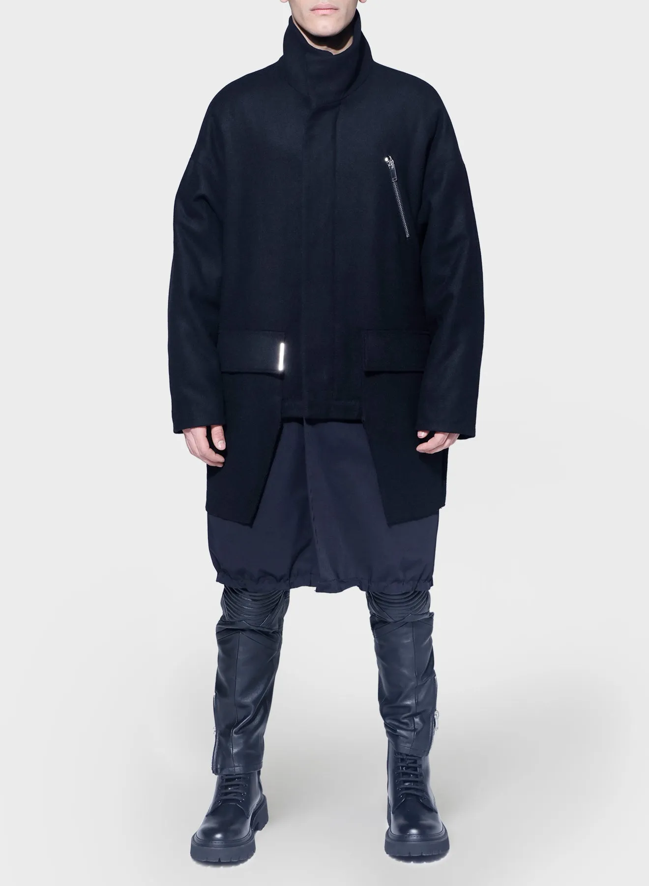 PARKA WITH NYLON AND ZIP AIRTAG