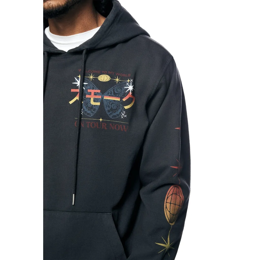 Tour Graphic French Terry Pullover Hoodie - Black