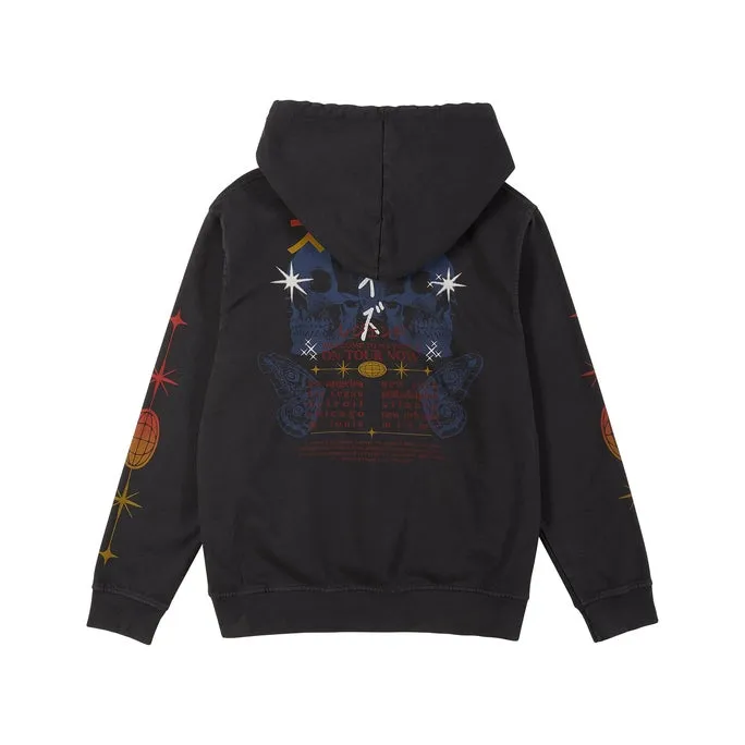 Tour Graphic French Terry Pullover Hoodie - Black