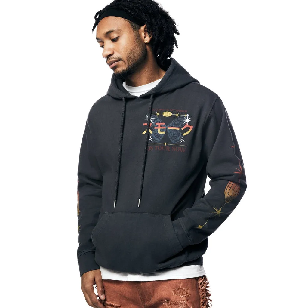 Tour Graphic French Terry Pullover Hoodie - Black