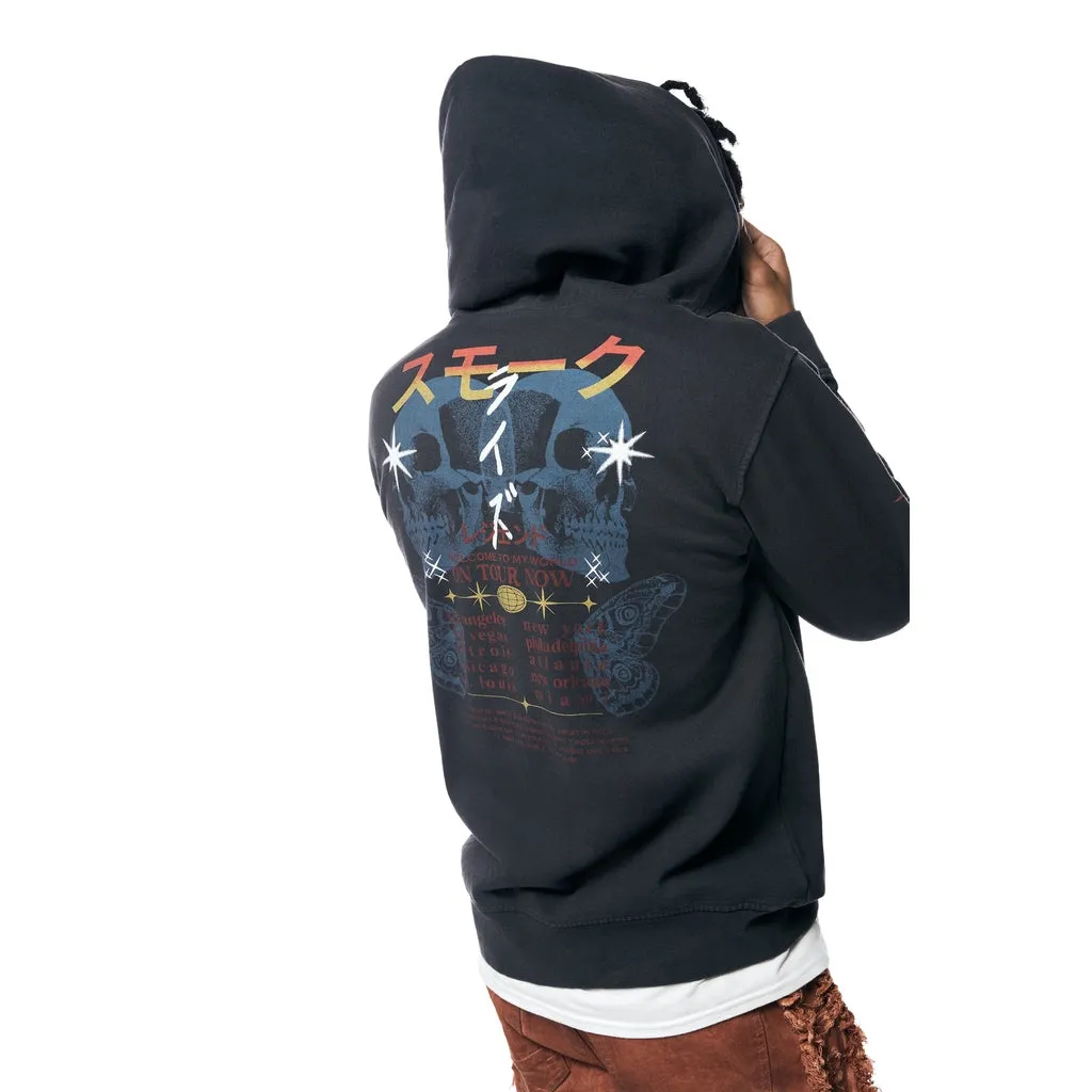 Tour Graphic French Terry Pullover Hoodie - Black