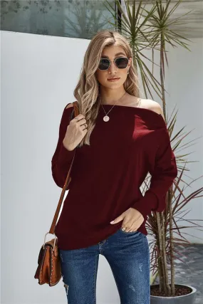 Zipped One Shoulder Top | Bella Chic